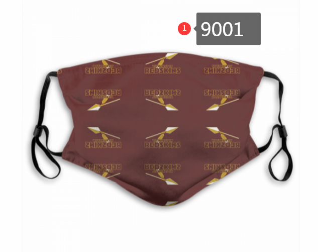 2020 NFL Washington RedSkins #2 Dust mask with filter->nfl dust mask->Sports Accessory